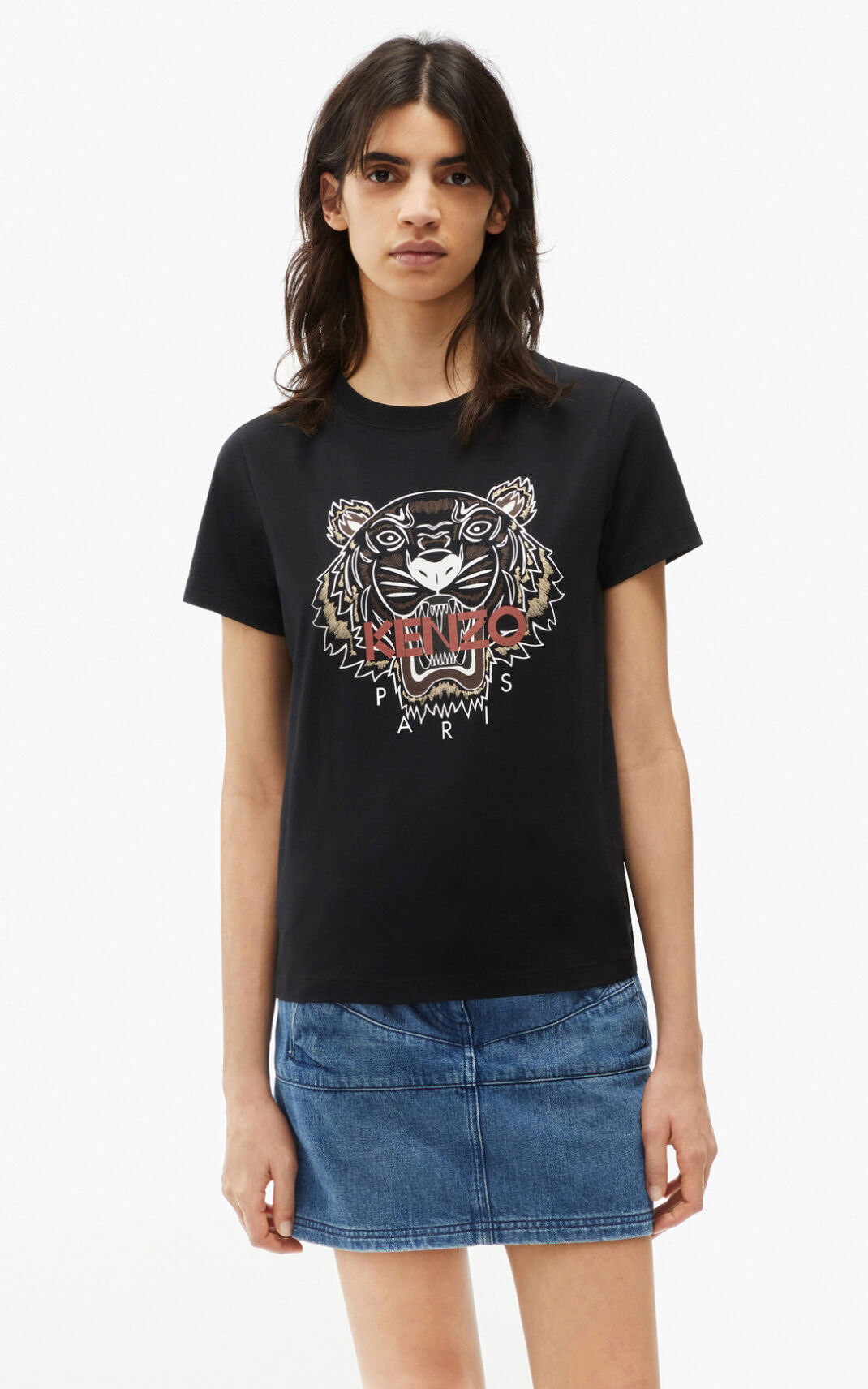 Kenzo Tiger T Shirt Dam | 60382-ZWBR